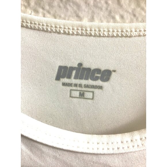 PRINCE- WOMEN'S WHITE GRAPHIC RACE BACK TANK SIZE MEDIUM - Picture 3 of 5